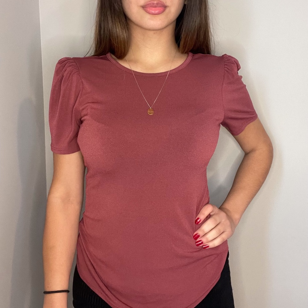Express Maroon Shirt